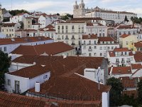 Depuis le mirador de Santa luzia : vue sur le quartier de l'Alfama