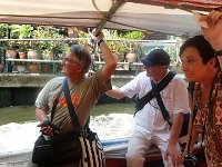 En bateau sur un klong de Bangkok