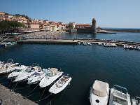 Vue du portet de la plage Boramar depuis le Château Royal