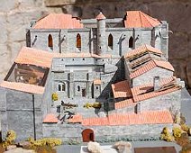 Maquette de l'abbaye (Crédit : Association de sauvegarde de l'abbaye de St Félix de Montceau)
