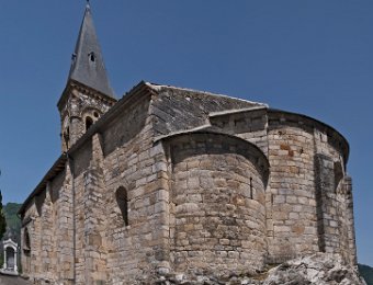 Mercus  Le chevet de l'église