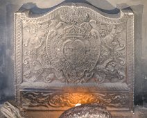 Salle à manger du Comte d'Artois - Plaque de cheminée
