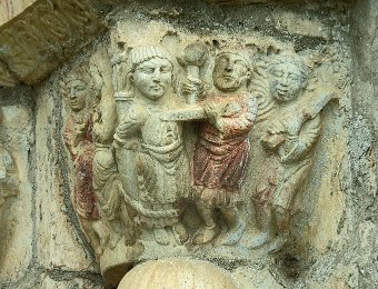 Chapiteau racontant le martyr