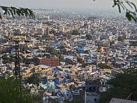 Vue sur la ville bleue