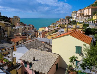 Le village vu vers la mer
