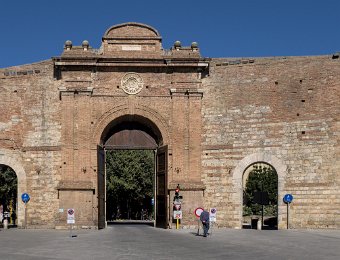Porta Camolia  vue de l'intérieur