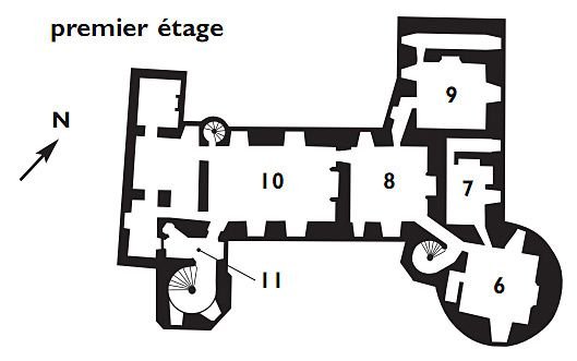 Plan du premier étage