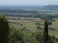 La vallée du Rhône  vue des côteaux de Chateauneuf
