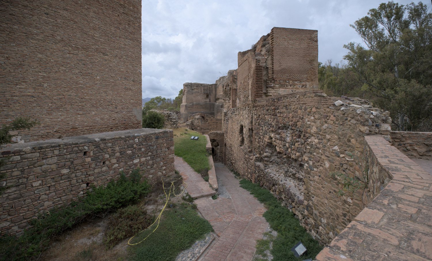 Vue de l'intérieur des remparts