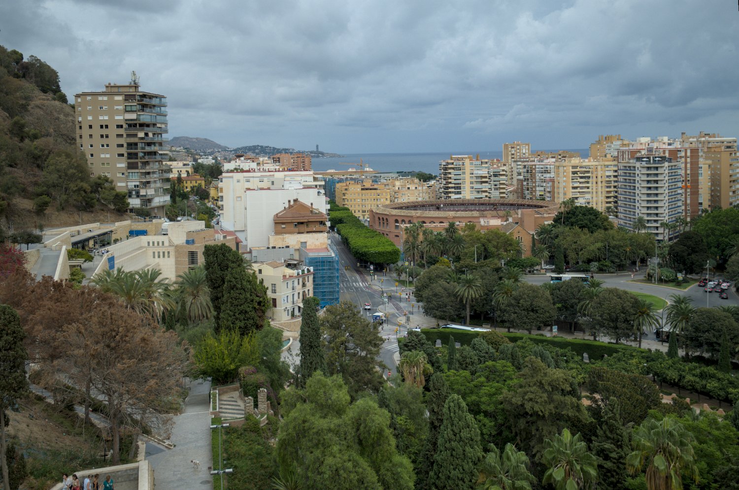 La ville avec vue sur les arènes