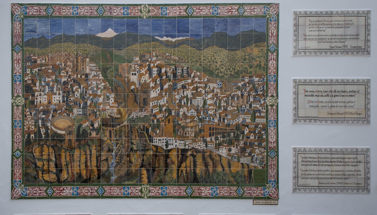 Carte de la ville en mosaïque